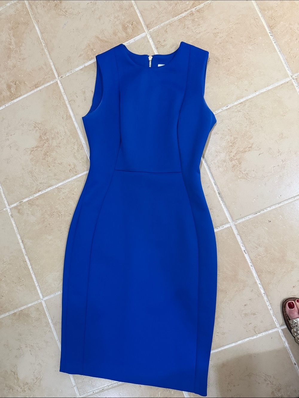 Blue Calvin Klein dress
